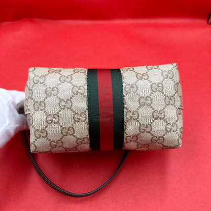 未使用品 GUCCI GGスプリーム シェリーライン ショルダーバッグ ブラウン