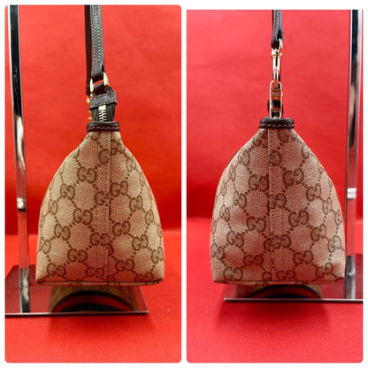 未使用品 GUCCI GGスプリーム シェリーライン ショルダーバッグ ブラウン