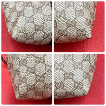 未使用品 GUCCI GGスプリーム シェリーライン ショルダーバッグ ブラウン