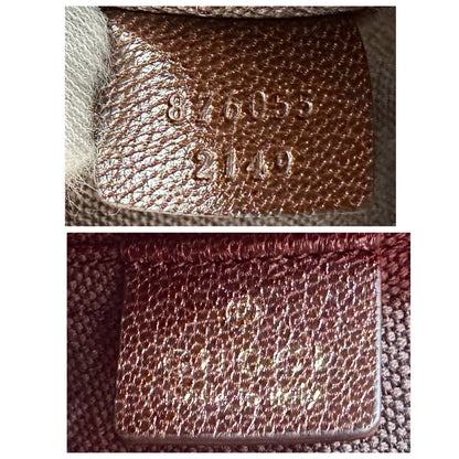 未使用品 GUCCI GGスプリーム シェリーライン ショルダーバッグ ブラウン