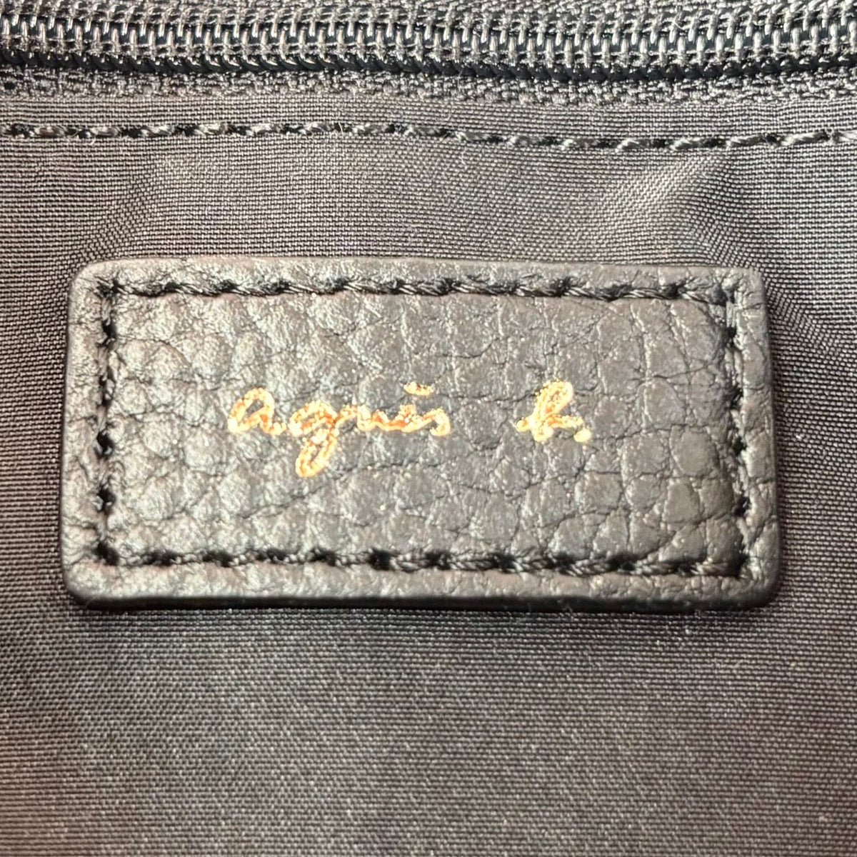 未使用品 agnès b. VOYAGE レザー ショルダーバッグ ブラック レディース バッグ