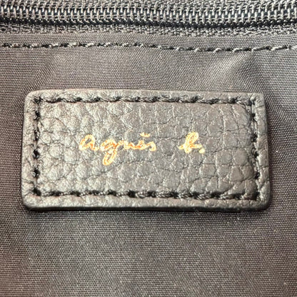 未使用品 agnès b. VOYAGE レザー ショルダーバッグ ブラック レディース バッグ